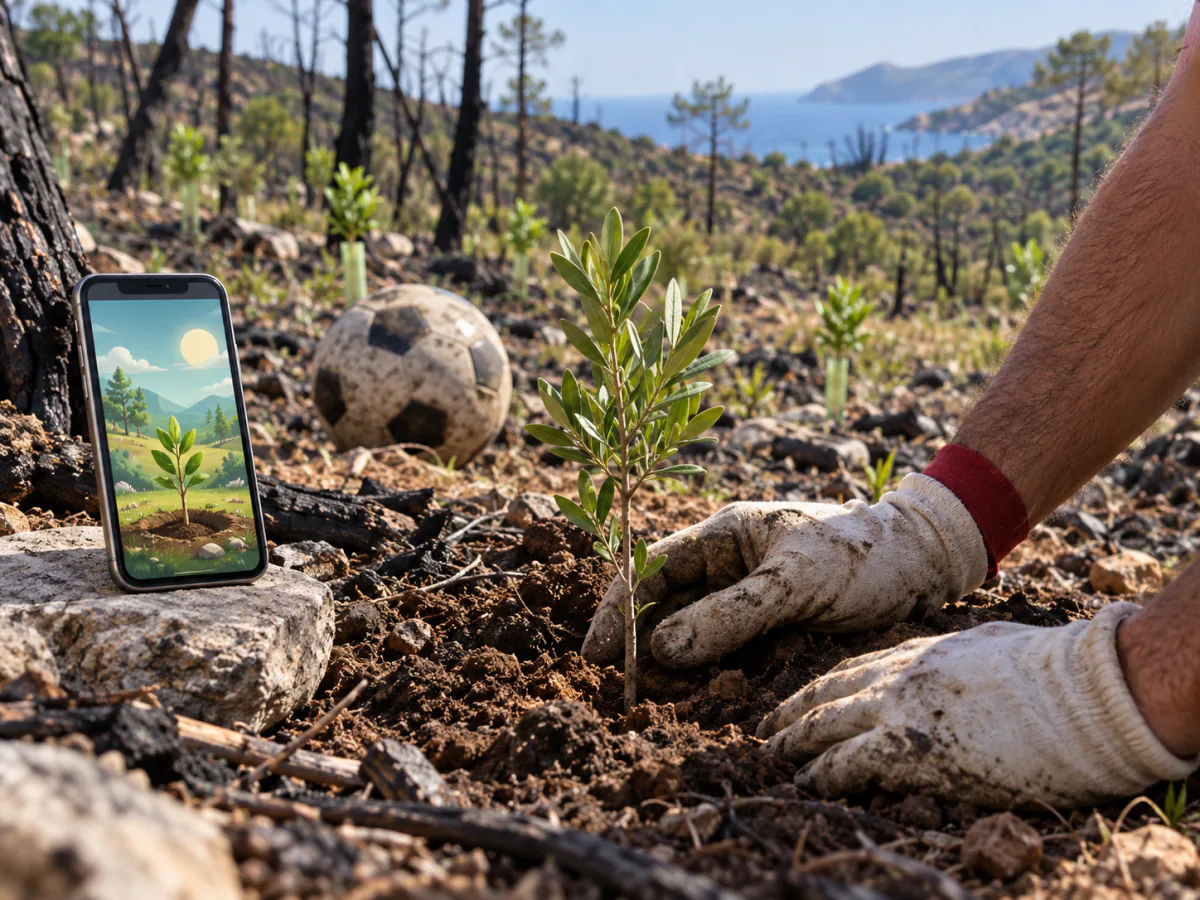 Reforester la Turquie... en jouant ? Le pari (gagnant) de Çalhanoğlu
