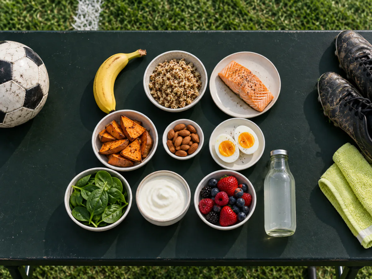 Top 10 des aliments pour améliorer l'endurance et la récupération en football